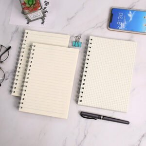 PP Transparent Cover Grid Notebook